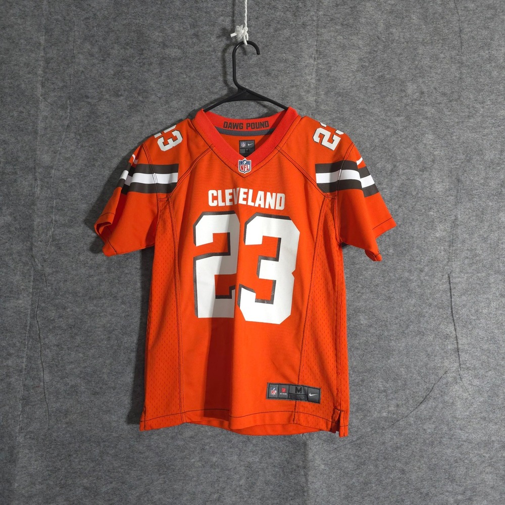 Cleveland Browns Joe Haden #23 NFL Nike Jersey Orange Kids Size Medium NFL Sport